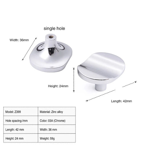 JAYA Furniture Hardware Modern Simple Semicircular Silver Pulls Wardrobe Door Knobs Zinc Alloy Handle