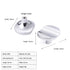 JAYA Furniture Hardware Modern Simple Semicircular Silver Pulls Wardrobe Door Knobs Zinc Alloy Handle