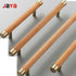 JAYA 140mm Pulls Brass Walnut Kitchen Kitchen Cabinet Drawer Door Pull Adjustable Hole Distance with Screw