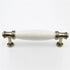 JAYA Traditional European Crackle Ceramic Cabinet Handles and Knobs Antique Bronze Drawer Dresser Wardrobe Door Pulls