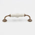 JAYA Traditional European Crackle Ceramic Cabinet Handles and Knobs Antique Bronze Drawer Dresser Wardrobe Door Pulls