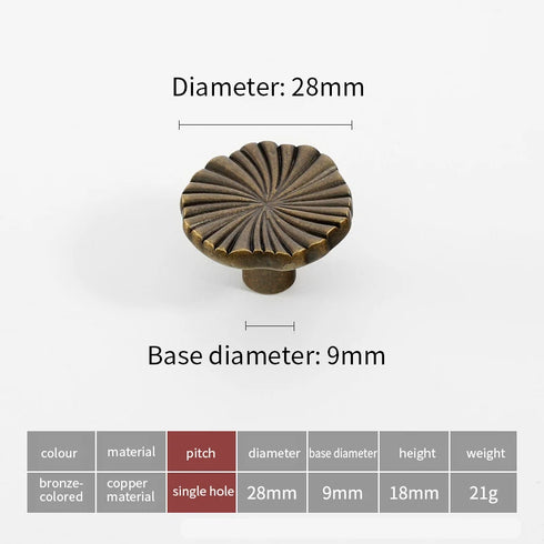 JAYA Antique Bronze Solid Brass Cabinet Handles Wardrobe Pull Cupboard Door Knob Kitchen Accessories Retro Furniture Hardware