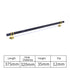 JAYA Polished Gold Aluminum Fluted Cabinet Pull Handle Two Hole Drawer Handle for Kitchen Wardrobe Furniture