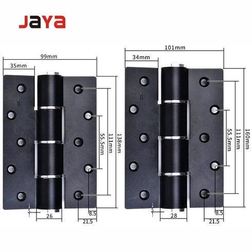 JAYA Supply Invisible Automatic Door Closer Hinge Hydraulic Buffer Damping Spring Hinge Secret Door Self-closing Page