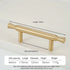 JAYA Solid Brass Cabinet Pull Handles and Knobs Satin Gold Furniture Hardware for Kitchen Drawers Wardrobe Doors