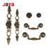 JAYA Antique Bronze Finish Cabinet Handles Knobs and Drop Pulls for Bedroom Dresser Kitchen Wardrobe Drawers