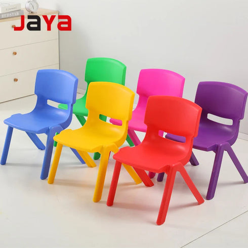 JAYA Meida MD-SLY01 Modern Light Green Plastic Durable Non-Tilting Button Seat Recliner Kids Chair Living Room Kindergarten Use