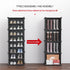 JAYA DIY Modular Plastic Cube Shoe Rack with Translucent Doors for Home Entryway and Bedroom Storage