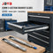 JAYA 45mm Three-Section Locking Heavy Duty Steel Telescopic Drawer Slides for Industrial Cabinets Kitchen & Hotel Use