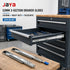 JAYA 45mm Three-Section Locking Heavy Duty Steel Telescopic Drawer Slides for Industrial Cabinets Kitchen & Hotel Use
