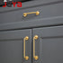 JAYA Modern Furniture Door Handle Solid Pure Brass Wardrobe Drawer Pulls Handle Knobs