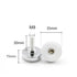 JAYA Threaded Adjustable Furniture Leveling Feet with Round Metal Base and Plastic Pad for Table Chair Cabinet