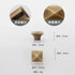 JAYA 2025 Retro Single Hole Solid Brass Wardrobe Handle Modern All-Copper All-Copper Square Cabinet Door Knobs