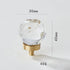 JAYA Transparent Champagne Crystal Cabinet Knobs with Brass Base Decorative Drawer Pulls for Wardrobe and Dresser