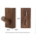 JAYA New Style Walnut Wood Coat Hook for Home Kitchen Solid Wood Entrance Wall Hanging High-End Punch-Free Door Back