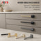 JAYA Modern Minimalist Zinc Alloy L-Shaped Single-Hole Cabinet Handles Black Gray Gold Drawer Pulls
