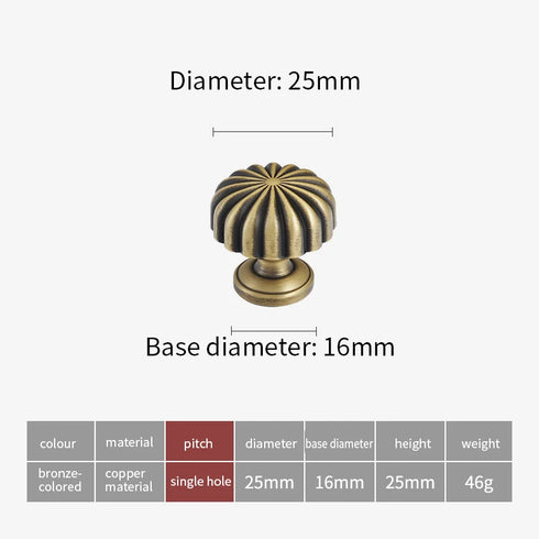 JAYA Antique Bronze Solid Brass Cabinet Handles Wardrobe Pull Cupboard Door Knob Kitchen Accessories Retro Furniture Hardware