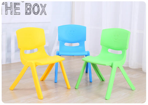 JAYA Meida MD-SLY01 Modern Light Green Plastic Durable Non-Tilting Button Seat Recliner Kids Chair Living Room Kindergarten Use