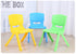 JAYA Meida MD-SLY01 Modern Light Green Plastic Durable Non-Tilting Button Seat Recliner Kids Chair Living Room Kindergarten Use