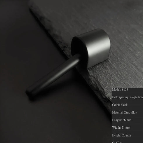 JAYA Modern Minimalist Zinc Alloy L-Shaped Single-Hole Cabinet Handles Black Gray Gold Drawer Pulls