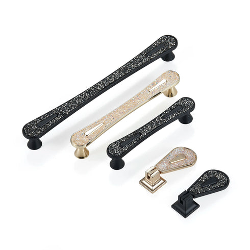 JAYA Wholesale Furniture Door Drawer Kitchen Handles Zinc Home Black and White Cabinet Pull Drawer Handle Aluminum Door Knob