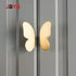 JAYA Wholesale Nordic Brass Handle Custom Metal butterfly Shape Wardrobe Cabinet Handle
