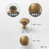JAYA 2025 Retro Single Hole Solid Brass Wardrobe Handle Modern All-Copper All-Copper Square Cabinet Door Knobs