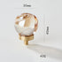 JAYA Transparent Champagne Crystal Cabinet Knobs with Brass Base Decorative Drawer Pulls for Wardrobe and Dresser