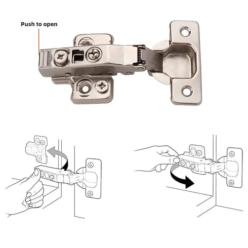 JAYA 110 Degree 3D Adjustable Soft Close Self Closing Concealed Cabinet Hinge 35mm Cup Kitchen Furniture Hardware