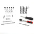 JAYA 46PCS Manganese Phosphate Combination Socket Wrench Set Auto Repair Ratchet Tool Kit with Portable Carry Case