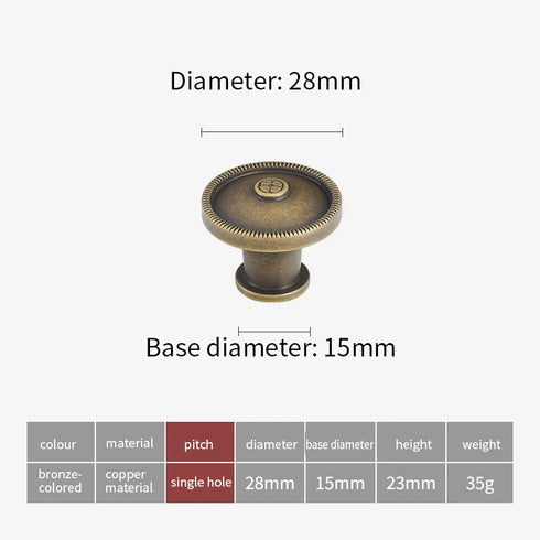 JAYA Antique Bronze Solid Brass Cabinet Handles Wardrobe Pull Cupboard Door Knob Kitchen Accessories Retro Furniture Hardware