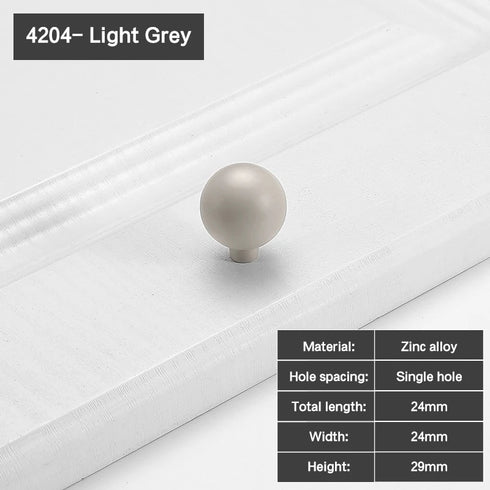 JAYA Modern Colorful Zinc Alloy Half Moon Cabinet Handles and Round Knobs for Kitchen Wardrobe Drawer Furniture