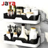 JAYA Bathroom Shelf Rack Plastic Storage Organizer Shower Shelf Unit Over the Sink Rack Toilet Shelf Dishes Storage Tower Rack