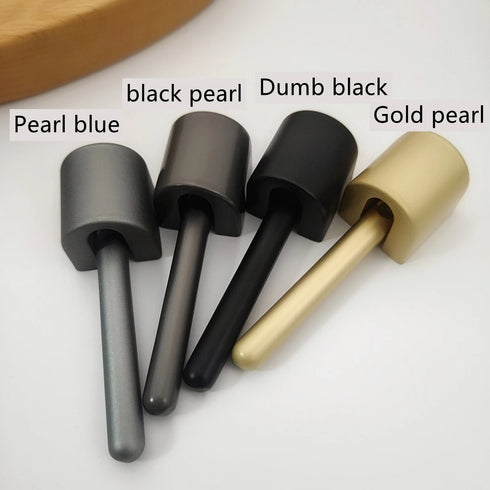 JAYA Modern Minimalist Zinc Alloy L-Shaped Single-Hole Cabinet Handles Black Gray Gold Drawer Pulls