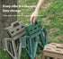 JAYA Durable Plastic Folding Step Stool with Carry Handle Non-Slip Portable Kids Utility Stool for Home Kitchen Bathroom Outdoor