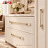 JAYA Gold Crystal End Cabinet Pulls Zinc Alloy Wardrobe Drawer Furniture Door Handles