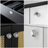 JAYA Furniture Hardware Modern Simple Semicircular Silver Pulls Wardrobe Door Knobs Zinc Alloy Handle
