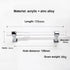 JAYA Durable Decorative Handle Hardware Acrylic Serving Tray Handles Silver Clear Acrylic Tray Handle