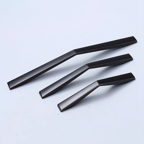 JAYA Modern Zinc Alloy Arc Cabinet Handles Slim European Style Multi Finish Drawer Pulls for Kitchen Wardrobe Cupboard Furniture