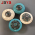 JAYA Vintage Synthetic Turquoise Cabinet Knobs Zinc Alloy Round Single Hole Drawer Pulls Blue Ivory for Dresser Wardrobe