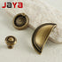 JAYA Antique Bronze Solid Brass Cabinet Handles Wardrobe Pull Cupboard Door Knob Kitchen Accessories Retro Furniture Hardware