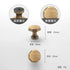 JAYA 2025 Retro Single Hole Solid Brass Wardrobe Handle Modern All-Copper All-Copper Square Cabinet Door Knobs