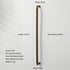 JAYA Retro Zinc Alloy Wardrobe Door Handle Modern Light Luxury Simple Bronze Single-hole Drawer Cabinet Wine