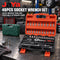 JAYA 46PCS Manganese Phosphate Combination Socket Wrench Set Auto Repair Ratchet Tool Kit with Portable Carry Case