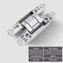 JAYA Wooden Door Installation Concealed Hinge Zinc Alloy H Three-dimensional Adjustable Hinge