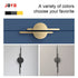 JAYA Brass Finish Zinc Alloy Semicircle Cabinet Handles Pair Mounted Half Moon Pulls for Kitchen Wardrobe Drawer Door Furniture