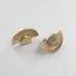 JAYA Luxury Golden Brass Cabinet Handles and Knobs Fan-Shaped Drawer Pulls for Cupboard Wardrobe Furniture