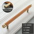 JAYA 140mm Pulls Brass Walnut Kitchen Kitchen Cabinet Drawer Door Pull Adjustable Hole Distance with Screw