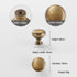 JAYA Luxury Modern Drawer Solid Brass Gold Pulls Knobs Kitchen Brushed Brass Cabinet Door Handle