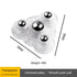 JAYA Mini Universal 4-Ball Transfer Caster with Steel Rollers and Nylon Base for Furniture Storage Boxes